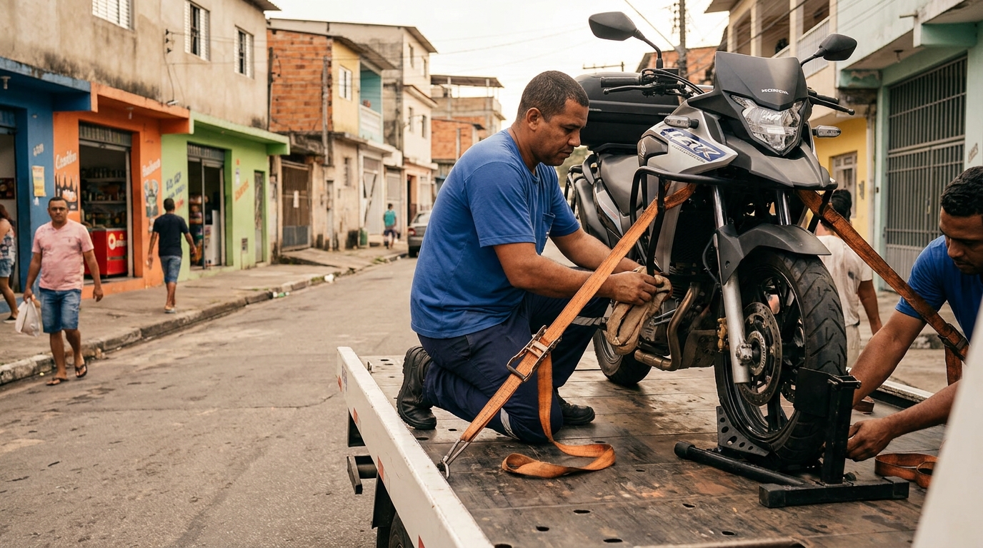 Guincho para Moto em Joinville‑SC